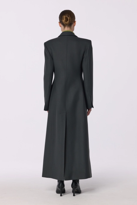 Пальто приталене з акцентним плечем Пальто приталене з акцентним плечем