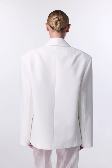 Opulent cotton blazer