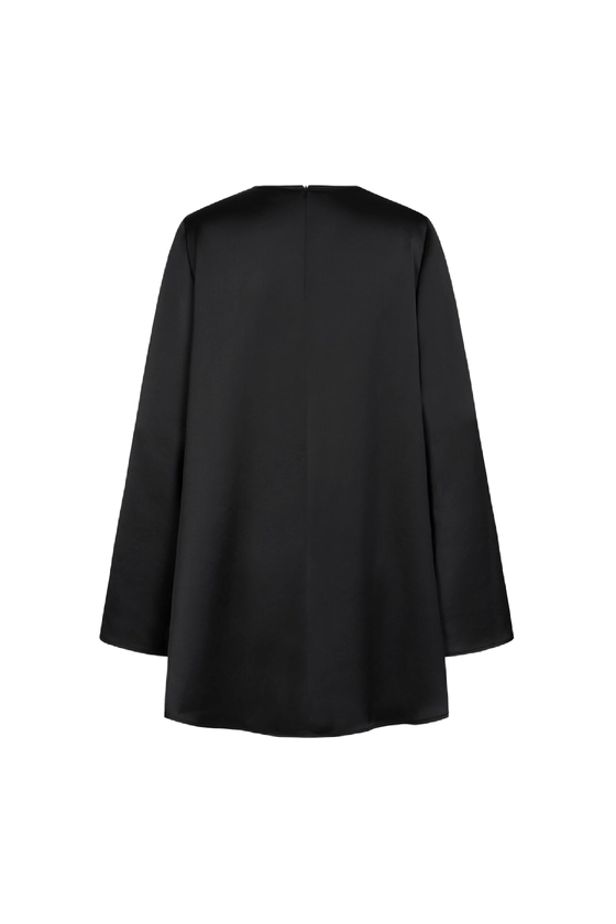 Сукня трапеція з довгими рукавами 