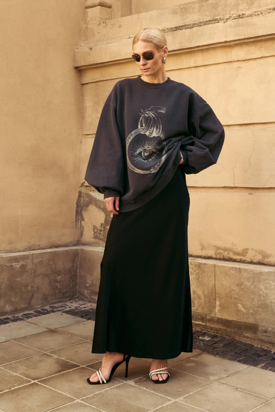 Вінтажний світшот з принтом Око 