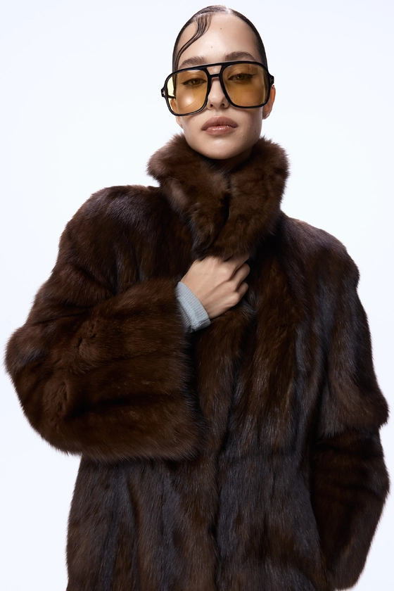 Вінтажна шуба з соболя 