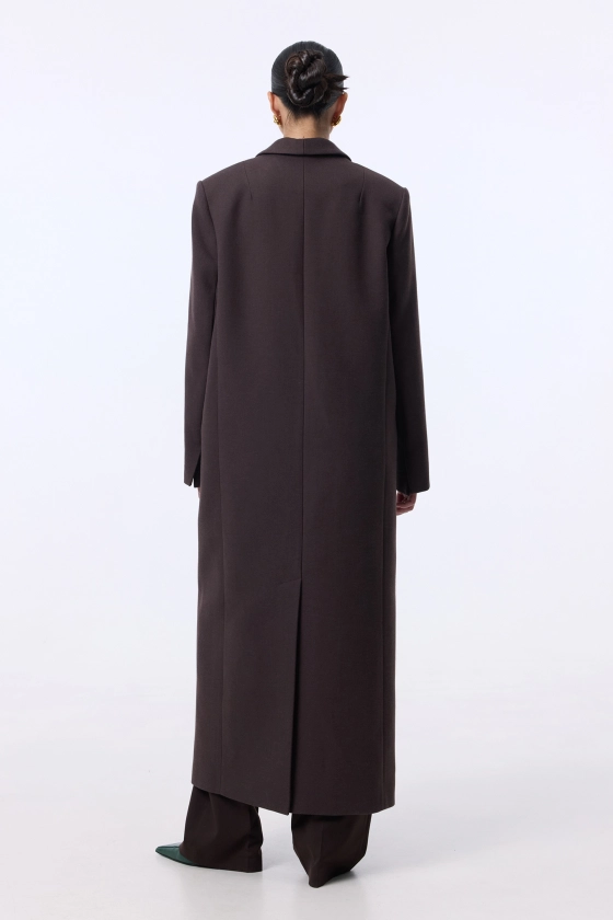 Пальто прямого крою 