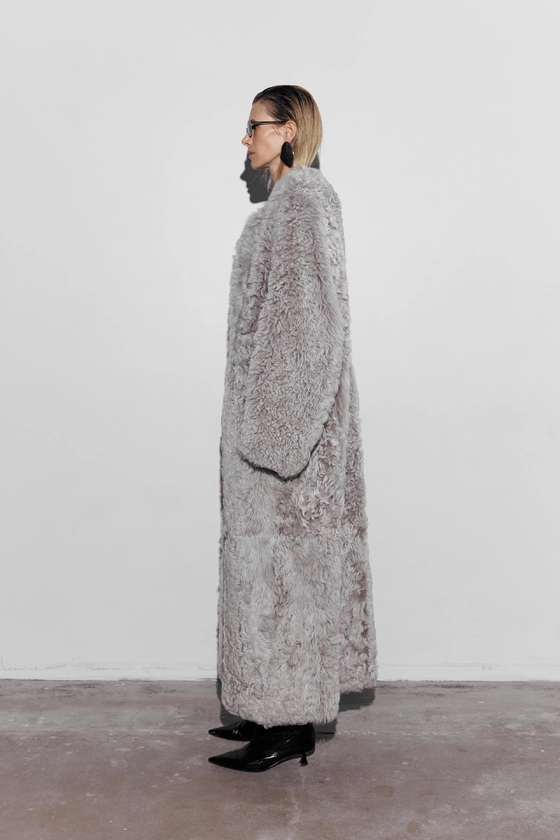 Long sheepskin coat - photo 4