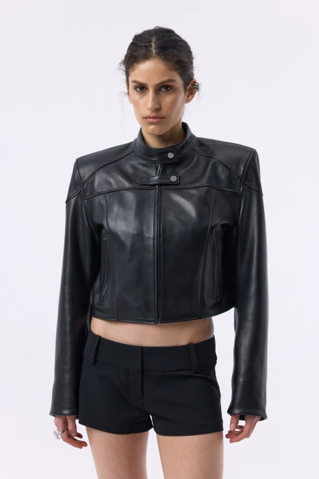 Куртка шкіряна Kyiv Edge