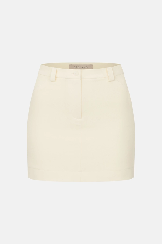 Спідниця котонова міні з середньою посадкою 