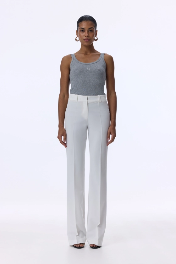 Slick tailored cotton pants - photo 3