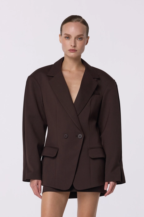 Fitted wool blazer