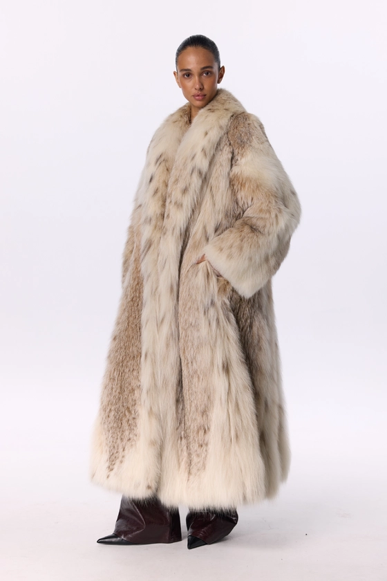 Вінтажна шуба з рисі 