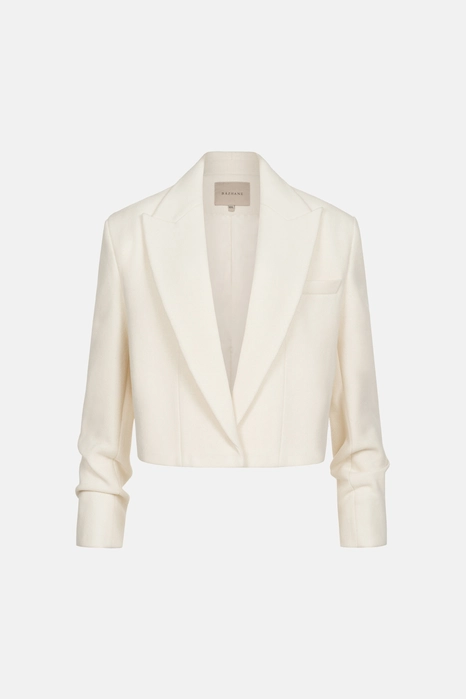 Пальто кроп зі збіркою на рукаві