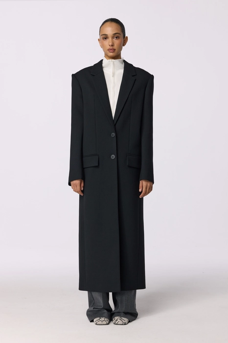 Straight cut coat