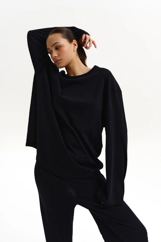 Лонгслів оверсайз напівпрозорий 