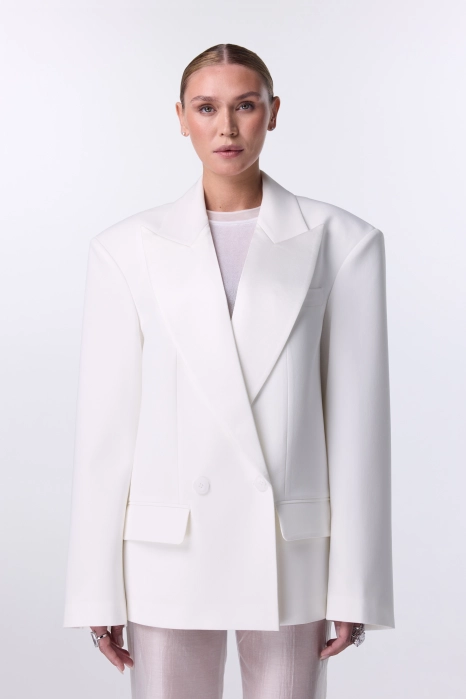 Opulent cotton blazer