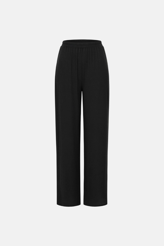 Брюки прямого крою напівпрозорі 