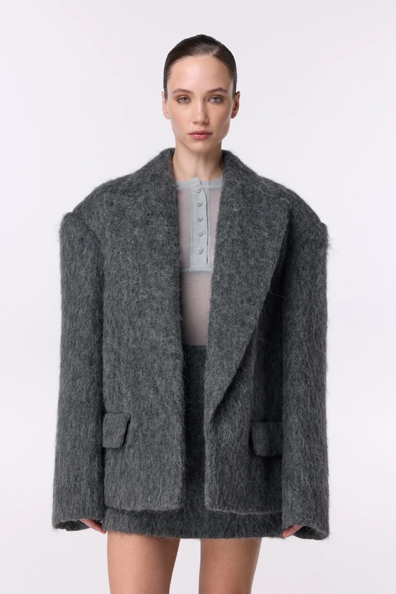Пальто-жакет Soft з альпаки 