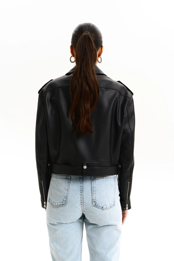 Куртка шкіряна коротка 