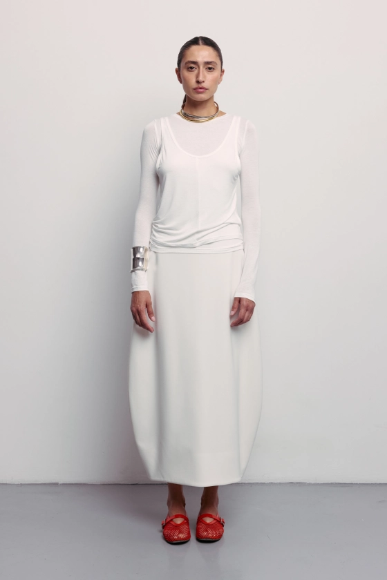 Woolen O skirt - photo 3