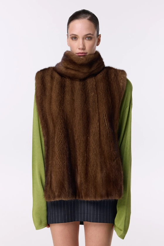 Вінтажна норкова манішка 