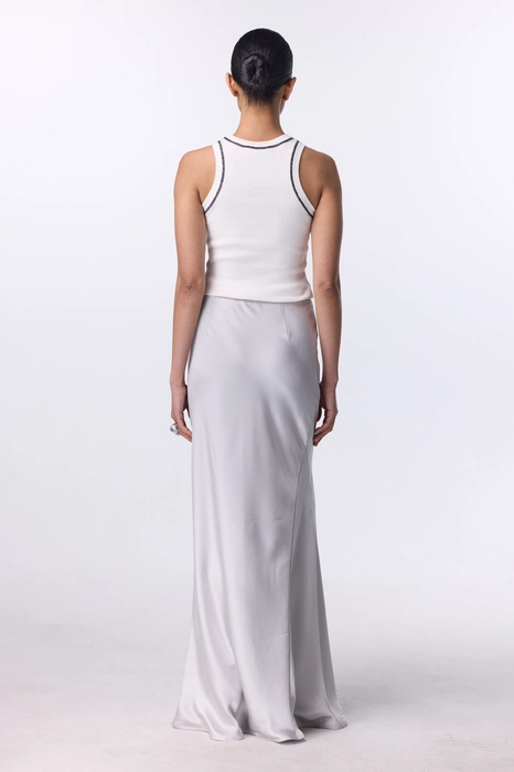 Спідниця атласна максі