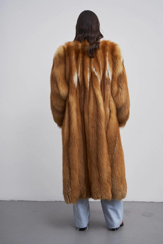 Вінтажна шуба з лисиці 