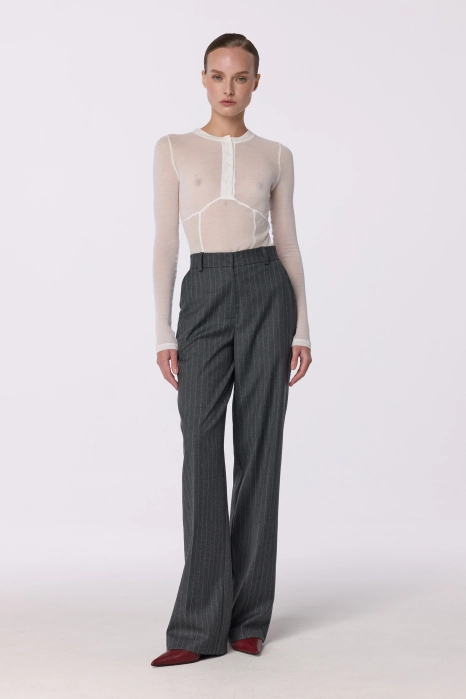 Брюки вовняні на середній посадці зі стрілками