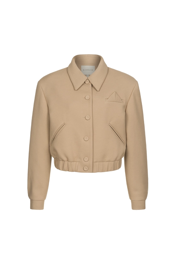 Бомбер на ґудзиках з трикутником 