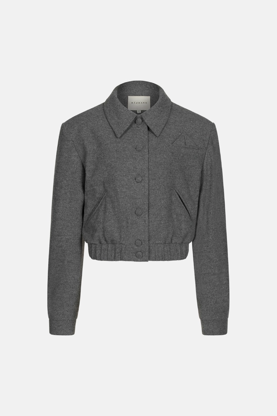 Бомбер на ґудзиках з трикутником 