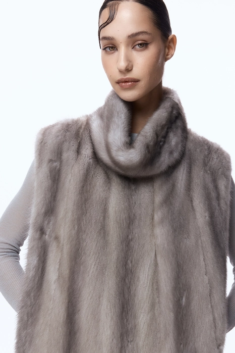 Вінтажна норкова манішка