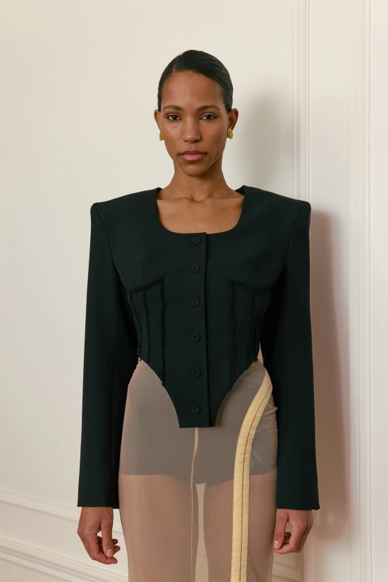 Corset cotton blazer - photo 3