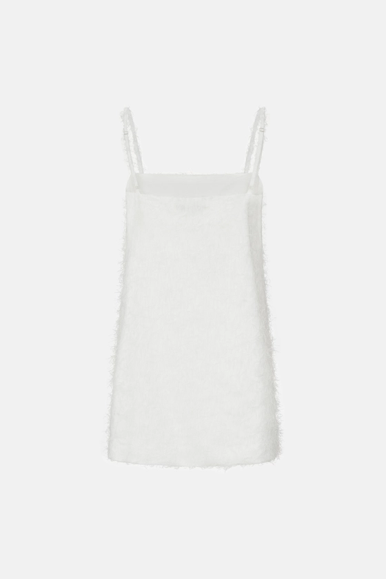 Сукня міні на тонких брителях 