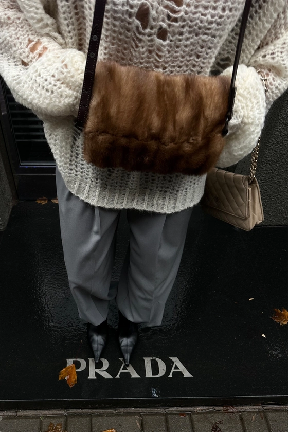 Вінтажна норкова муфта 