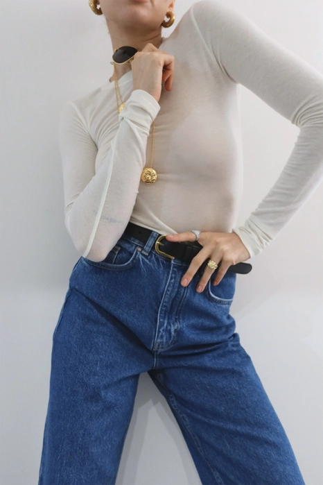 Лонгслів приталений напівпрозорий