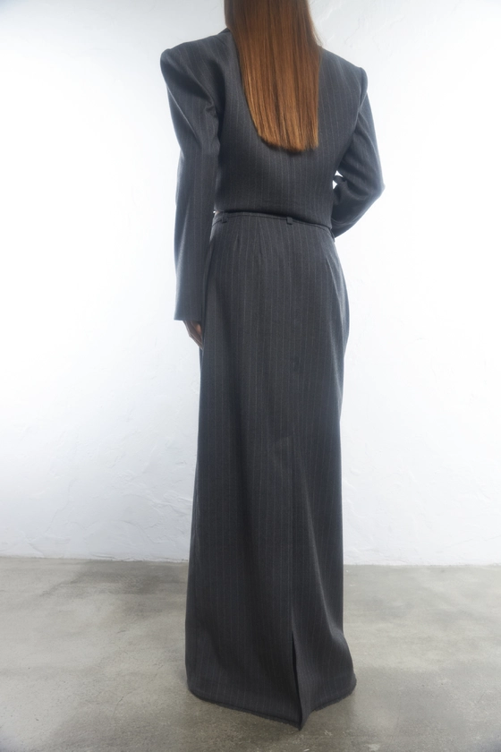 Спідниця максі з розрізом 