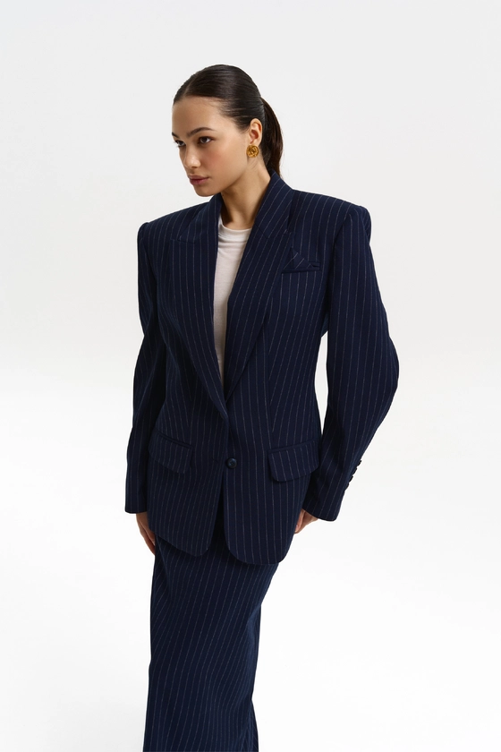 Жакет вовняний однобортний, приталений 