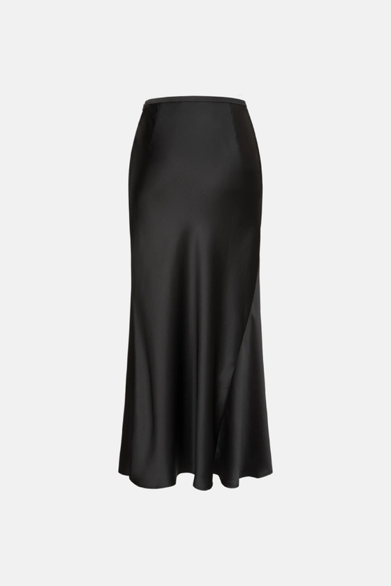 Спідниця атласна міді 