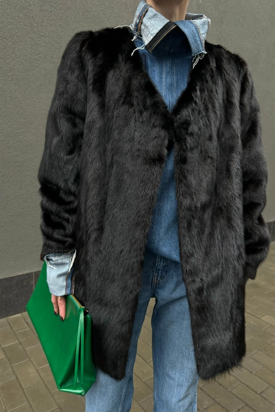 Вінтажна норкова шуба 