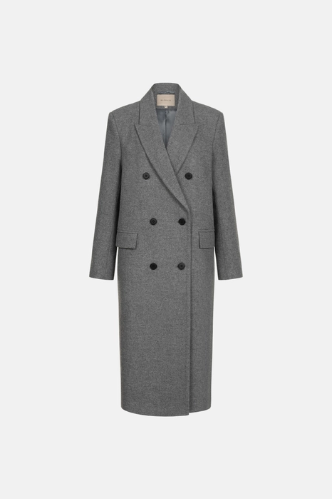Пальто двобортне прямого крою