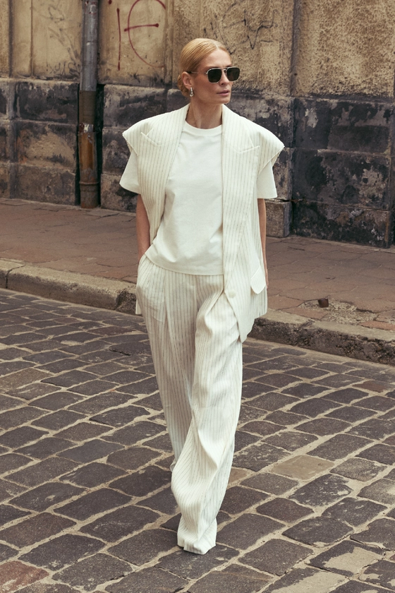 Жилет лляний оверсайз 