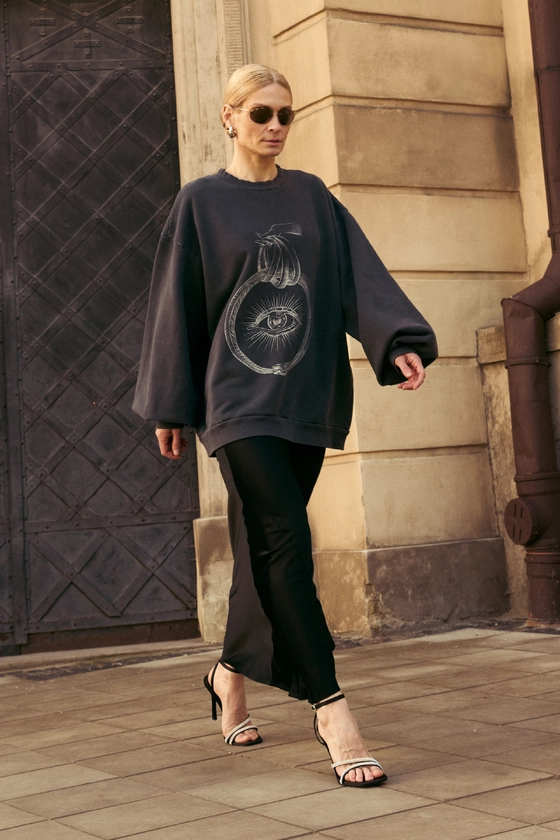 Вінтажний світшот з принтом Око 