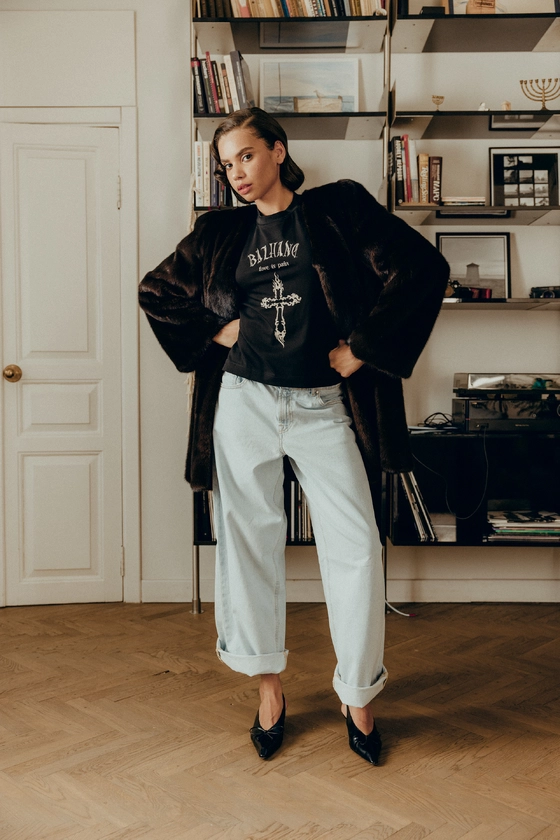 Вінтажна норкова шуба 