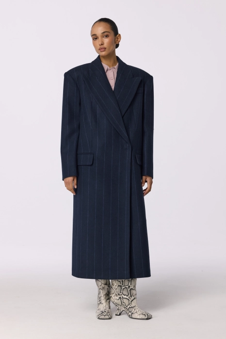 Straight cut oversized coat