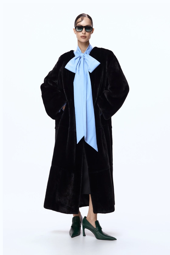 Вінтажна норкова шуба BlackGlama 