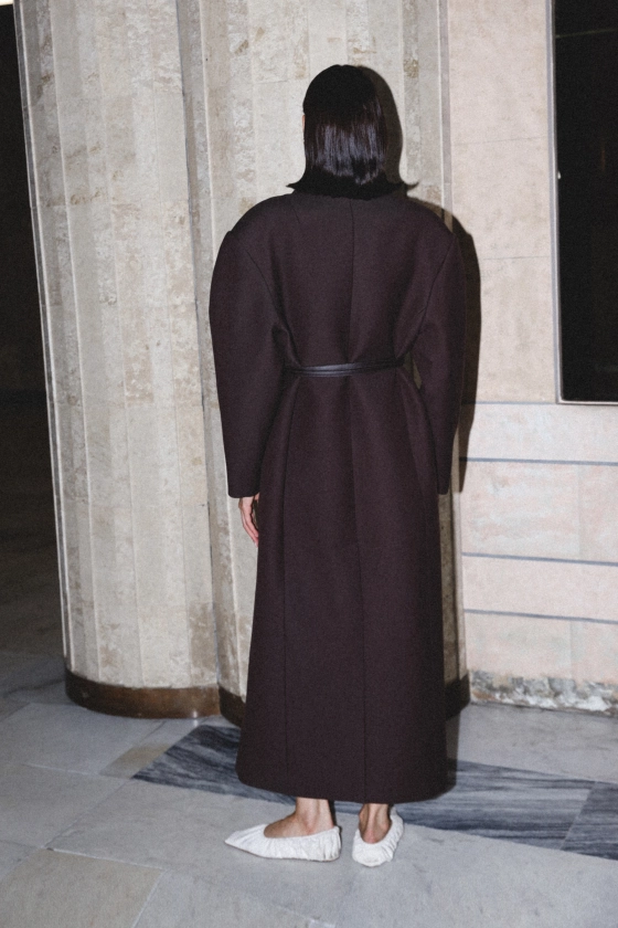 Double thin leather belt - photo 4