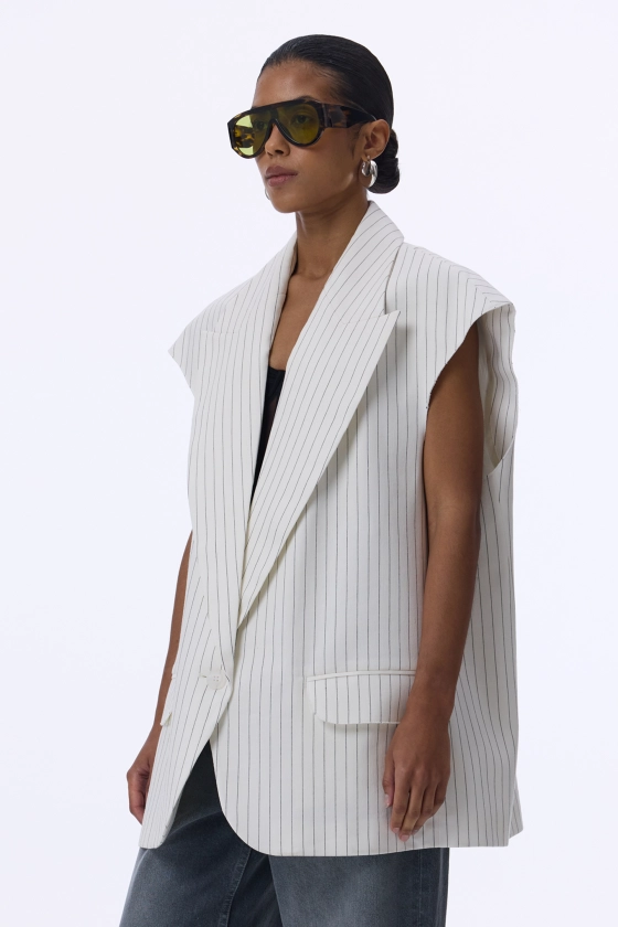 Linen oversized vest - photo 5