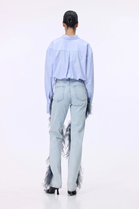 Feather jeans