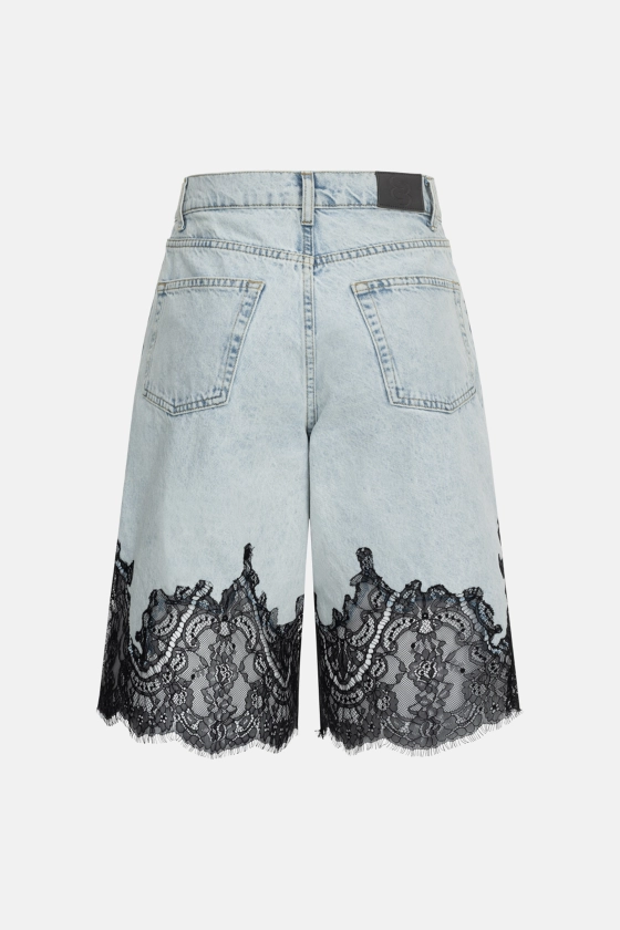 Шорти джинсові Lace Reveal - фото 2