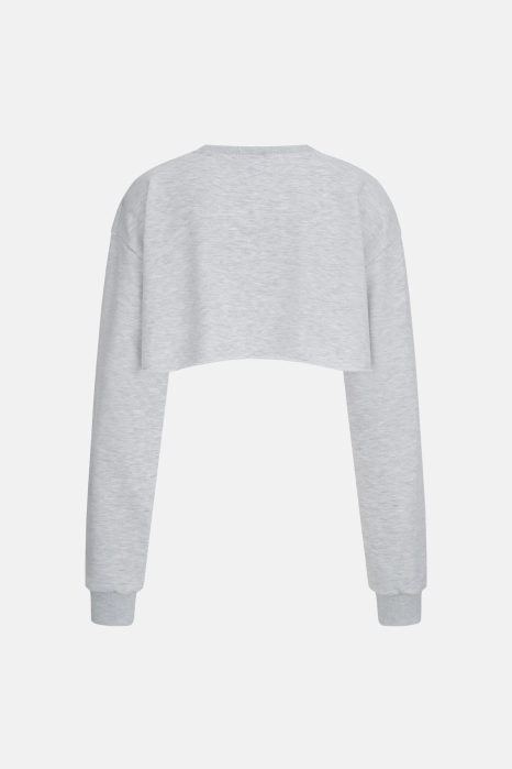 Кроп-світшот з акцентними плечима