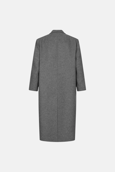 Oversized straight-cut coat