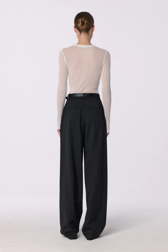 Relaxed wool pants - photo 4