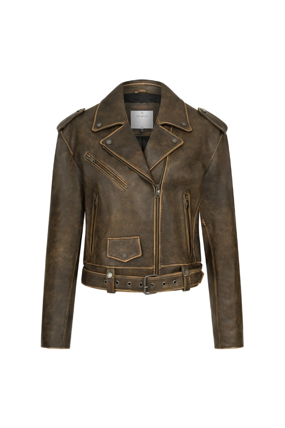 Куртка шкіряна коротка 