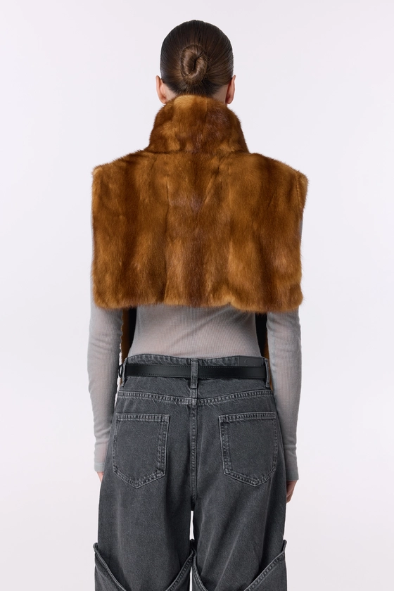 Вінтажна норкова манішка 